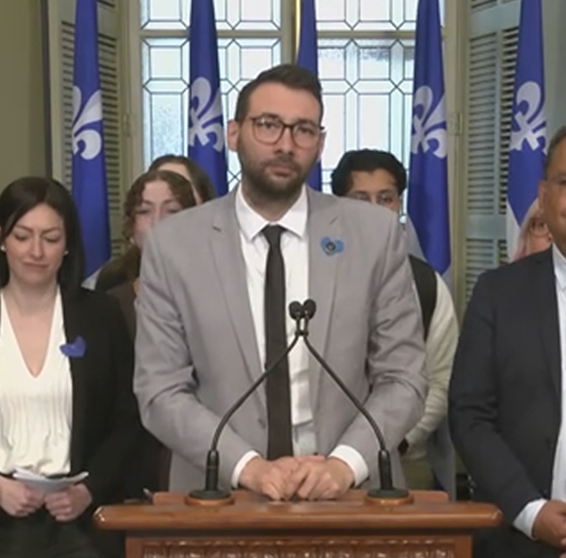 Conférence de presse avec Guillaume cliche-Rivard