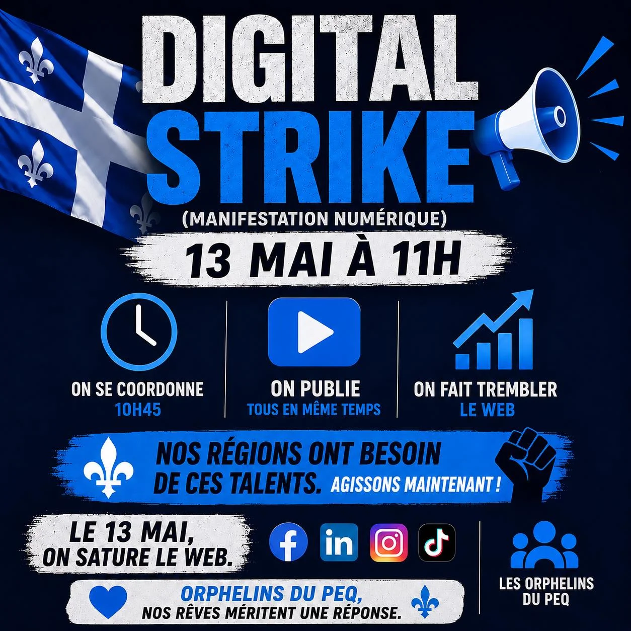 ON LANCE LE DIGITAL STRIKE (Manifestation numérique). Le silence est terminé !