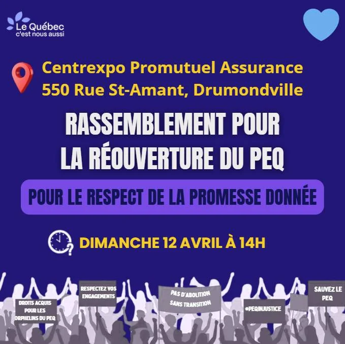 Mobilisation lors de l'élection du nouveau chef de la CAQ