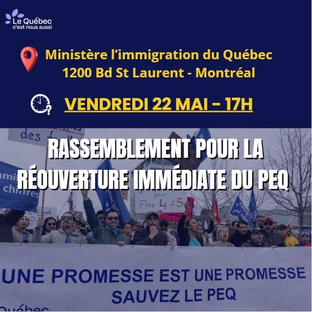 Acte IX - Rassemblement pour la réouverture du PEQ